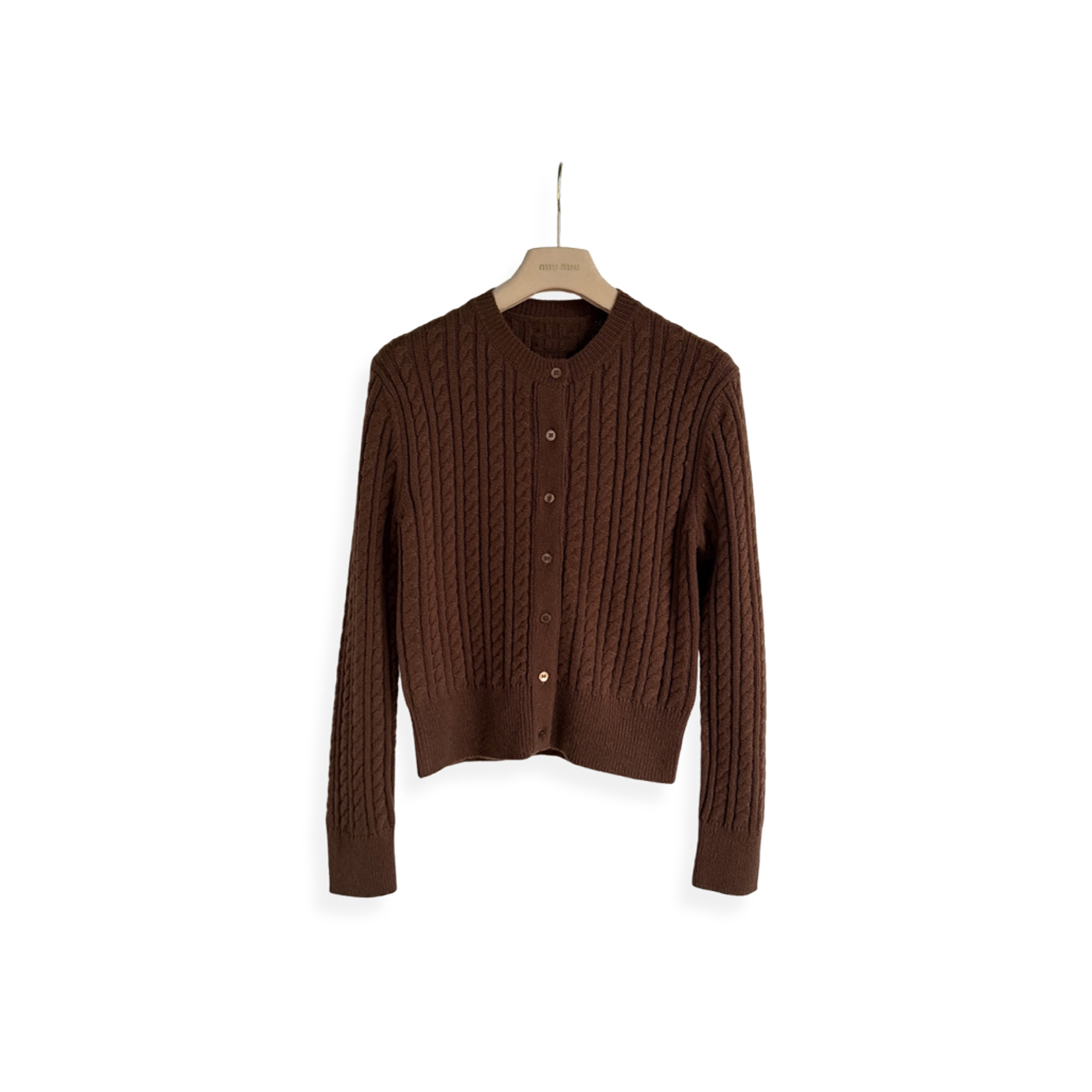 M1v M1v cable-knit cashmere cardigan mmf01q